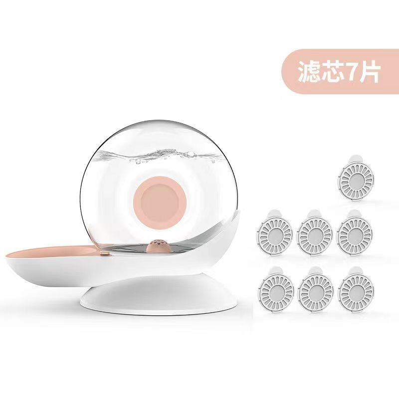Pet Supplies Snail Automatic Cat Dog Drinking Bowl Fountain Water Dispenser Large-capacity Cat Drink Bowl Without Electricity