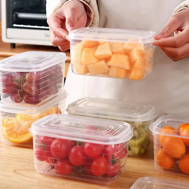 1/2/5pcs Refrigerator Storage Box Fridge Organizer Fresh Vegetable Fruit Storage Container Food Crisper Box Kitchen Organizer