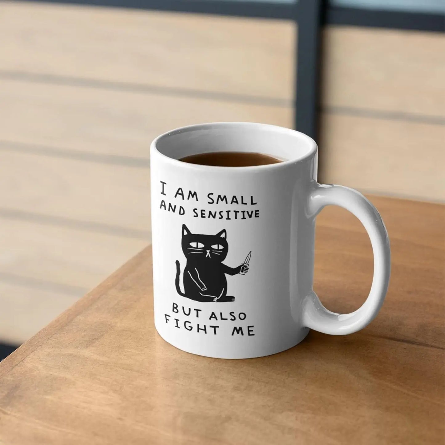 Look HUMAN Possum Coffee Mug Funny Coffee Mugs Adult Humor Double-Sided Print Ceramic Coffee Cups as Opossum Gifts