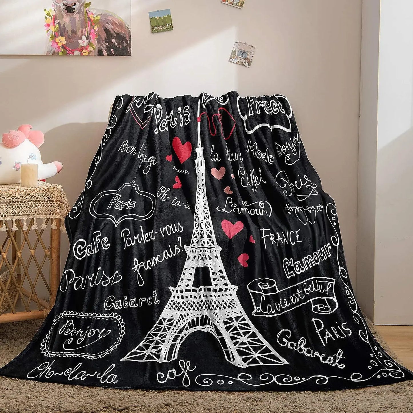 Noedic Style Thick Bed Blanket Layer New Winter Lamb Fleece Blanket Home Warm Sherpa Soft Sofa Cover Throw Flannel Blanket Mats