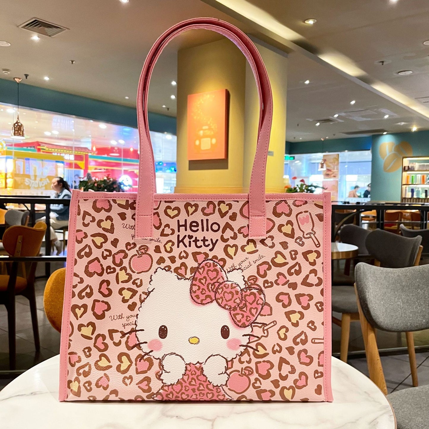 New Kawaii Cartoon Anime Sanrio Casual Tote Bag Shoulder Bag Cute Hello Kitty Large Capacity Storage Bag Shoulder Bag Girl Gift