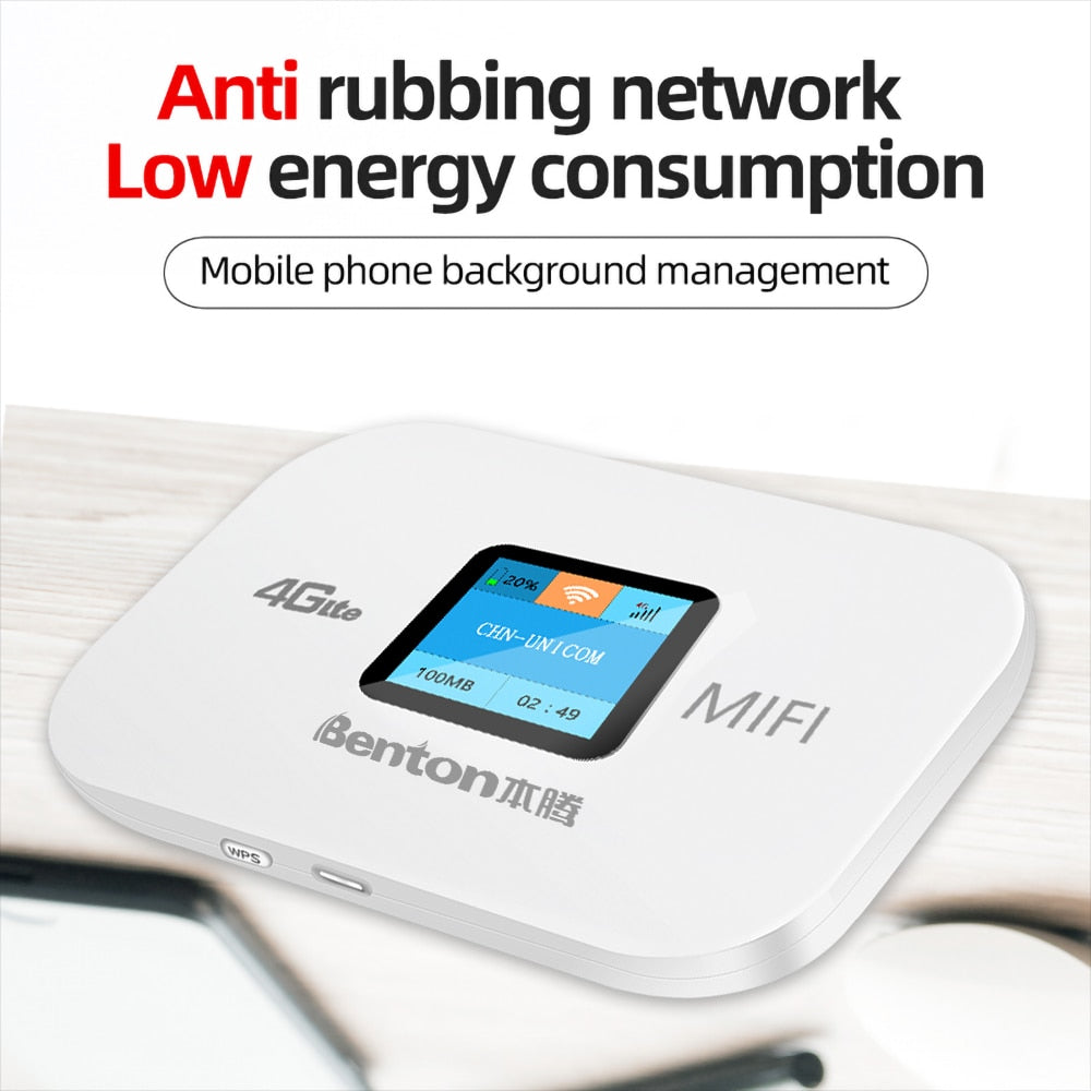 Benton Wifi Router Portable Mini 3G4G Unlocked Lte Mifi Pocket With Sim Card Unlimited Internet For Cottage Mobile Wifi Hotspots