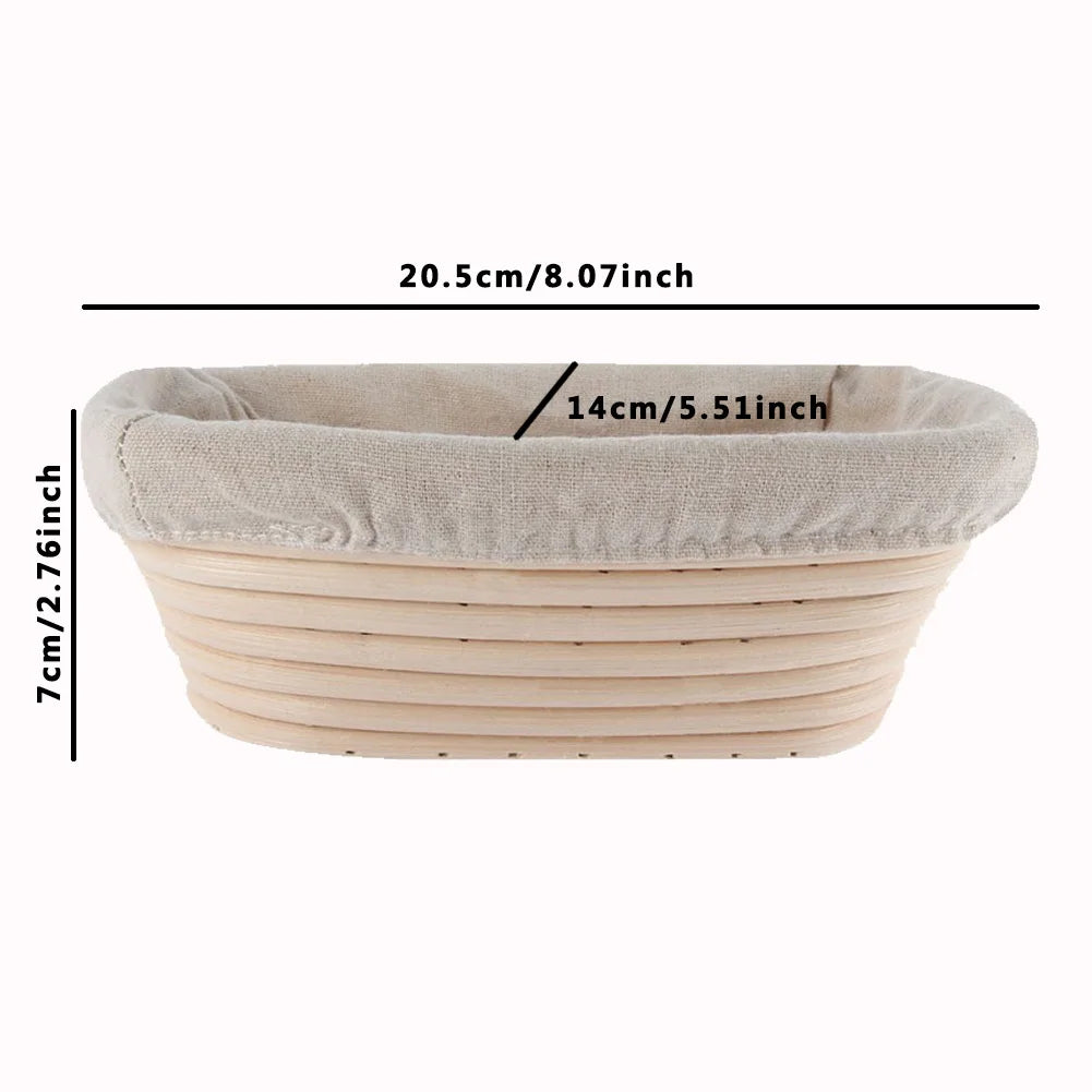 Oval Dough Banneton Brotform Dougn Rattan Bread Proofing Baskets Rattan Wicker Fermentation Sourdough Basket 18 Sizes