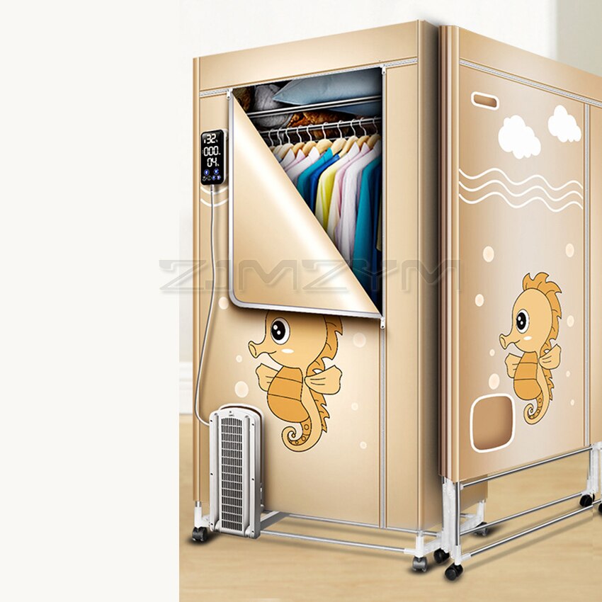 2000W Foldable Clothes Dryer with Digital Display 3 Layers Electric Clothes Drying Rack Machine Clothing Dryer 360mins Timing