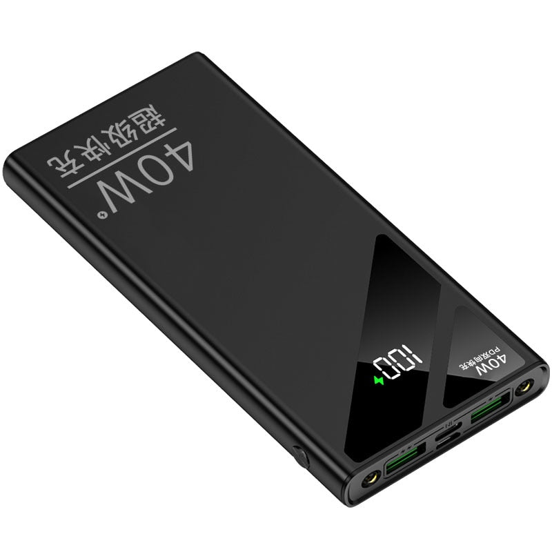 PD40W Two-way Fast Charging Power Bank Portable 20000mAh Charger Digital Display External Battery Pack LED For iPhone Xiaomi