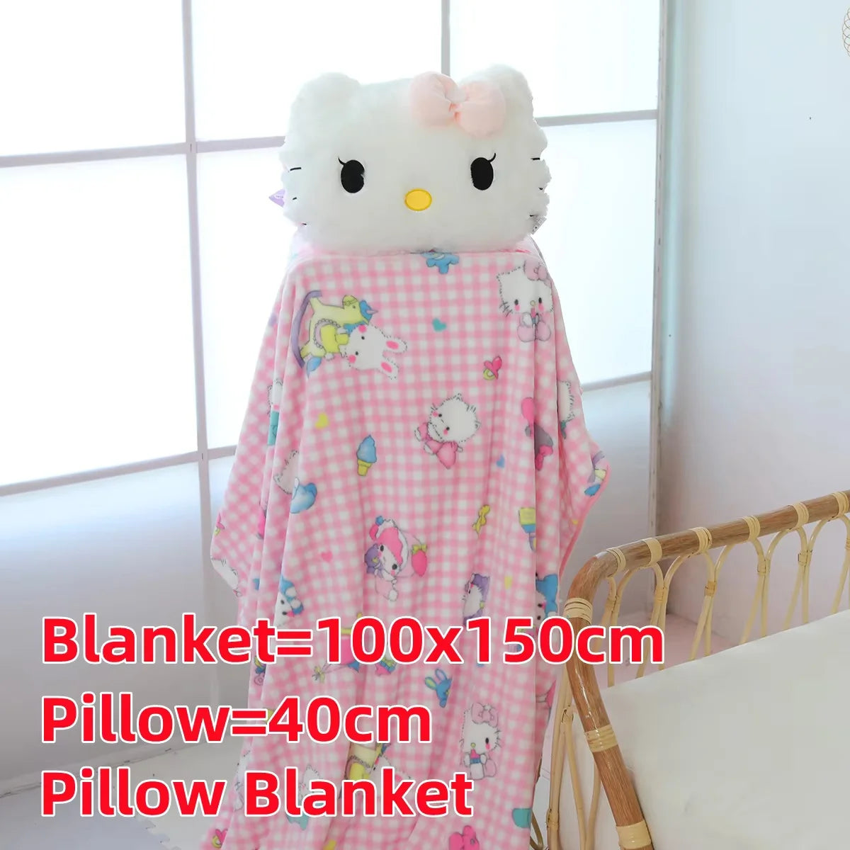 Sanrio Big Size Hello Kitty Back Cushion Soft Cuddly Pillow Comfortable Sofa Bed Decor Pillow Hug Plushies Xmas Gifts For Girl