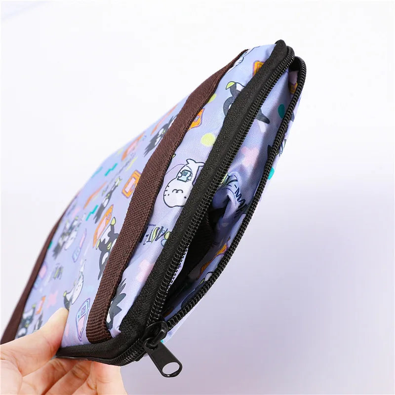 Cartoon Sanrios Folding Travel Bag Girl Downhill Bag Storage Bag Kawaii Can Be Hung Trolley Suitcase Increase Water Proof