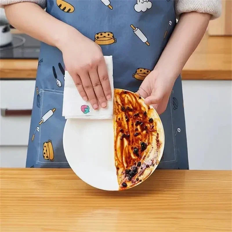 500/50pcs Kitchen Disposable Rags Reusable Non-Woven Cleaning Cloths Washing Dishcloths Rag Cloth Towels Scouring Pads Wholesale