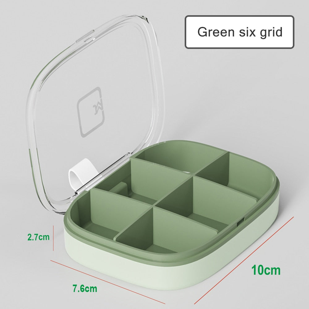 Tcare Travel Pill Organizer Moisture Proof Pills Box for Pocket Purse Daily Pill Case Portable Medicine Vitamin Holder Container
