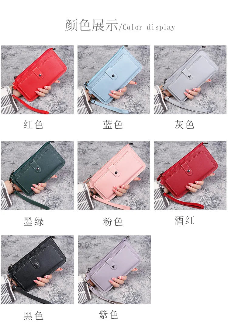 Hello Kitty Women Wallets PU Leather Female Purse Multi-Cards Holder Coin Foldable Wallet Zipper Billfold Hipster Credit Gift