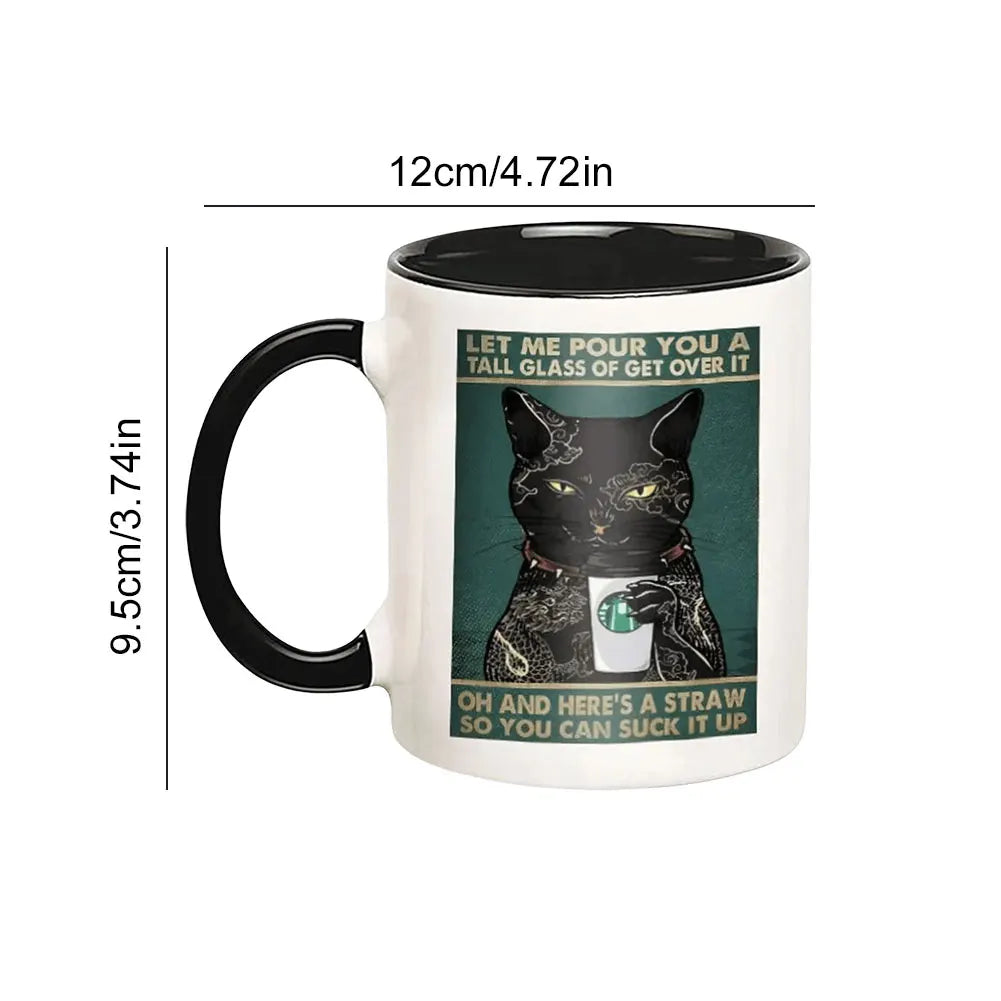 11oz Lord Of The Cats Mug The Furrllowship Of The Ring Cat Lovers Coffee Mug Ceramic Tea Cup for Coffee, Tea and Hot Drinks Gift