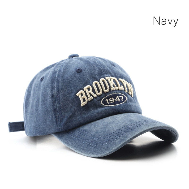 SLECKTON Retro Baseball Cap for Women and Men Washed Cotton Dad Embroidered Hat Casual Snapback Hat Summer Sun Cap Unisex Gorras