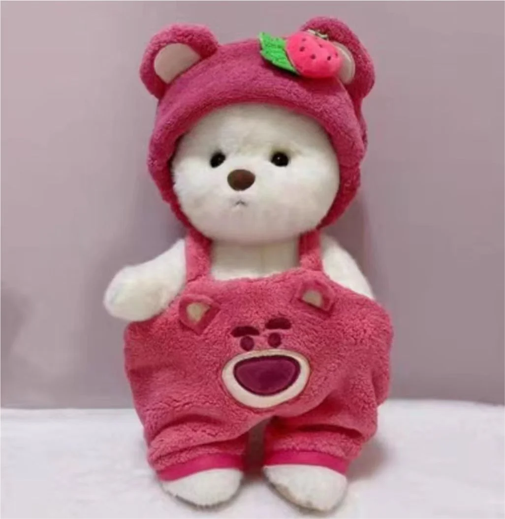 Handmade Cute Teddy Bear Long Plush High Quality Teddy Tale Best Gift For Girlfriend Valentines Day Gift Birthday Party Decore