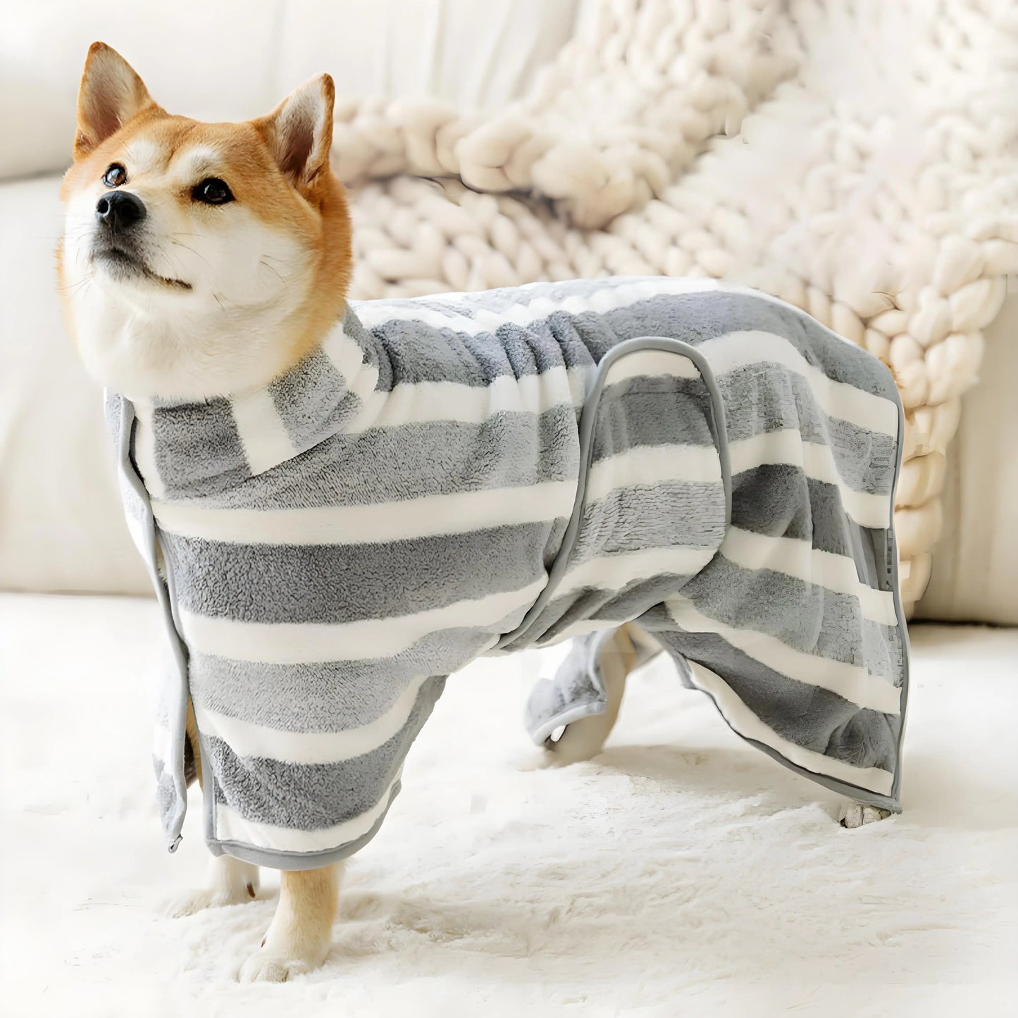 Oversized Dog Bathrobe Quick Drying Absorbent Golden Shiba Cat Towel for Pet Health Care And Hygiene