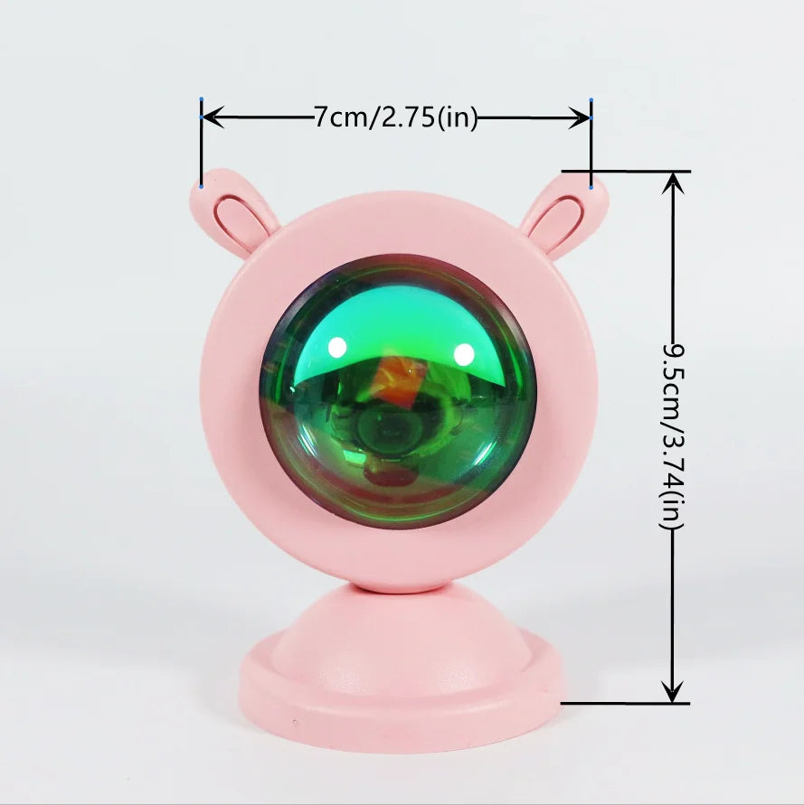LTOON Mini sunset light net red sunset light floor-to-ceiling photo projection dusk warm light dawn dawn light USB night light