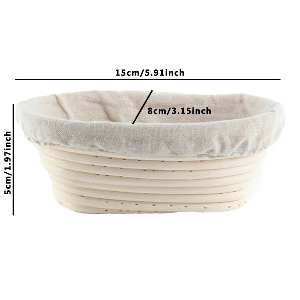 Oval Dough Banneton Brotform Dougn Rattan Bread Proofing Baskets Rattan Wicker Fermentation Sourdough Basket 18 Sizes