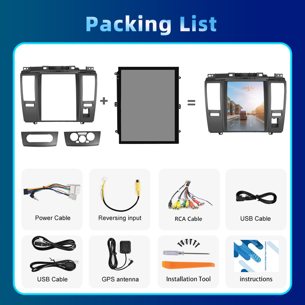 Podofo Android 11 Car Radio For Nissan Tiida 2008-2010 Multimedia Video Player Carplay Auto 9.7'' Autoradio GPS WIFI 256G DVD FM