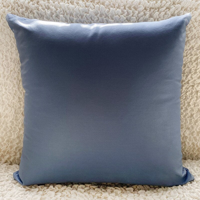 Imitation Leather Cushion Cover for Pillow PU Waterproof Decorative Cushions for Bed Cushion Covers 45*45 Home Decoration Modern