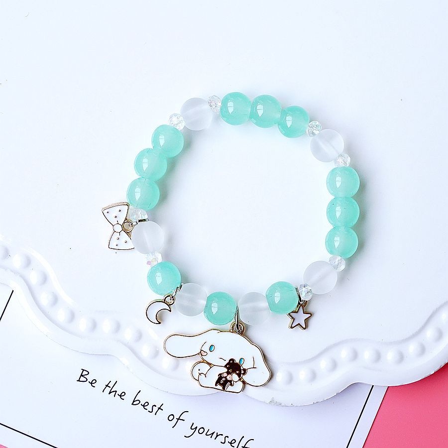 Kawaii Hello Kitty Bracelet Cinnamoroll Cartoon Anime Sanrios Bangle My Melody Jewelry Charms Cute Accessory Birthday Girls Gift