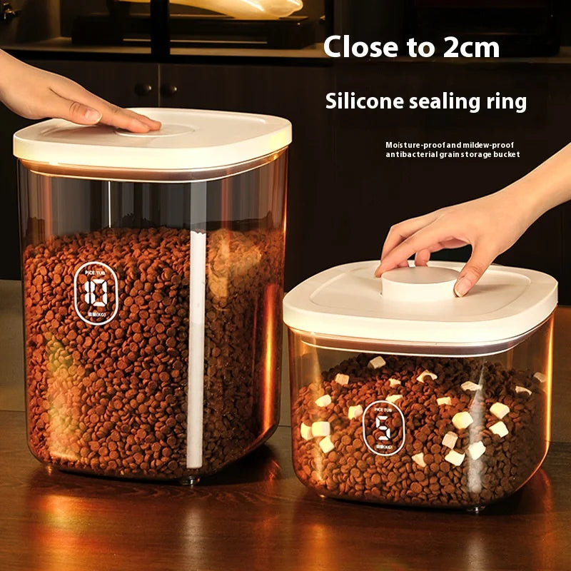 Cat Food Storage Bucket, Sealed Container, Moisture-Proof Vacuum, Pet Dog Food, Cat Food Storage Bucket, Box, Storage Container