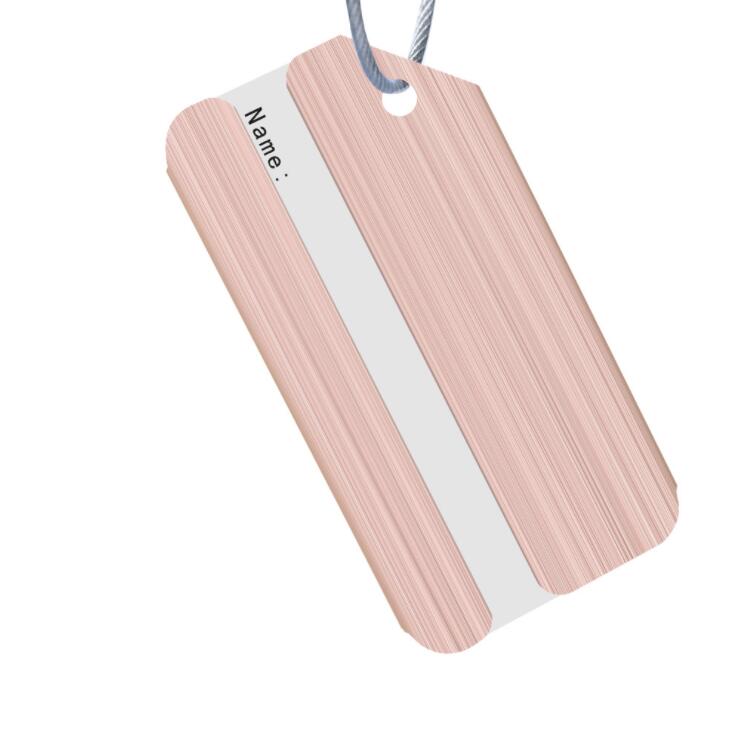 Fashion Metal Travel Luggage Tags Baggage Name Tags Suitcase Address Label Holder Aluminium Alloy Luggage Tag Travel Accessories