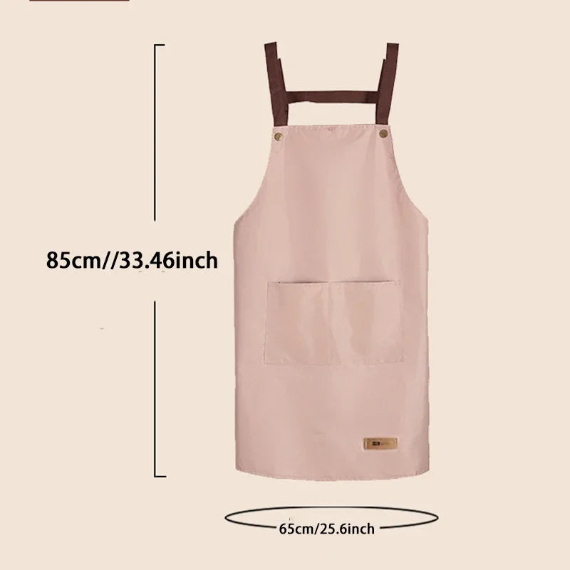 Sanrio Hello Kitty Kitchen Apron Waterproof Ladies Men Home Aprons Wipeable Oil Resistant Baking BBQ Restaurant Cafe Aprons Gift