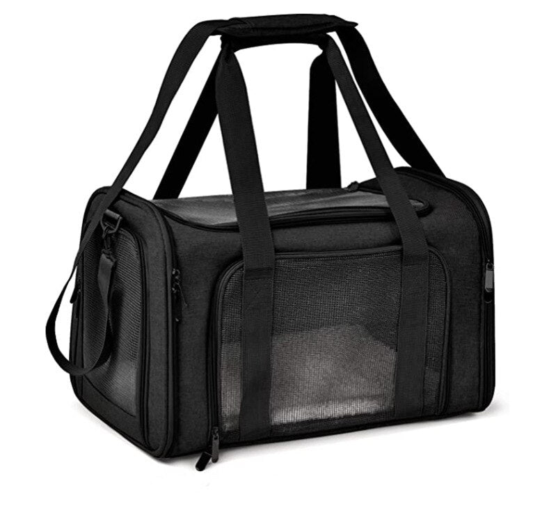 Dog Carrier Bag Soft Side Backpack Cat Pet Carriers Dog Travel Bags Airline Approved Transport For Small Dogs Cats Outgoing