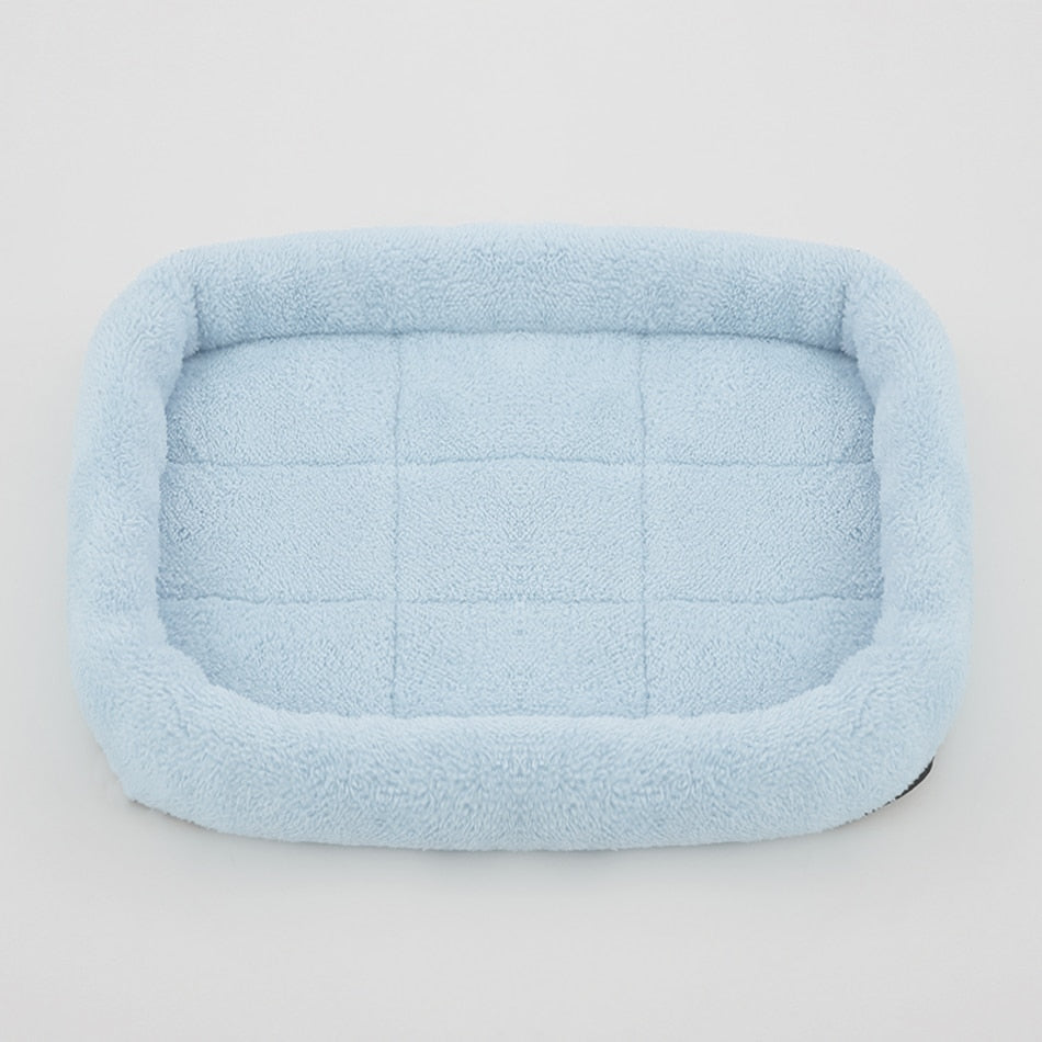 Soft Plush Square Dog Bed Mat Beds for Dogs Cat Small Medium Large Pet Sleep Calming Pad Cat Dog Bed Cushion Pet Supplies
