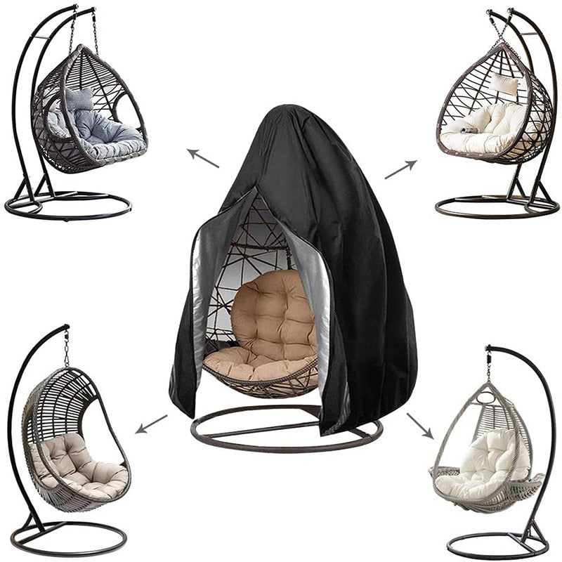 Hanging Egg Swing Chair Waterproof Dustproof Protective Cover Furniture Cover Waterproof Outdoor Garden Outdoor Protection Cover