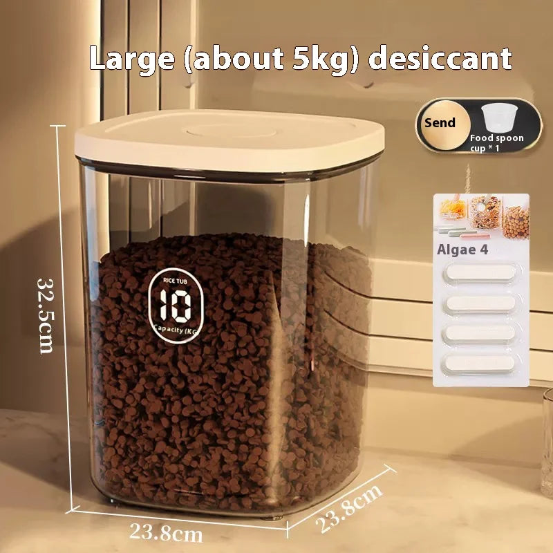 Cat Food Storage Bucket, Sealed Container, Moisture-Proof Vacuum, Pet Dog Food, Cat Food Storage Bucket, Box, Storage Container