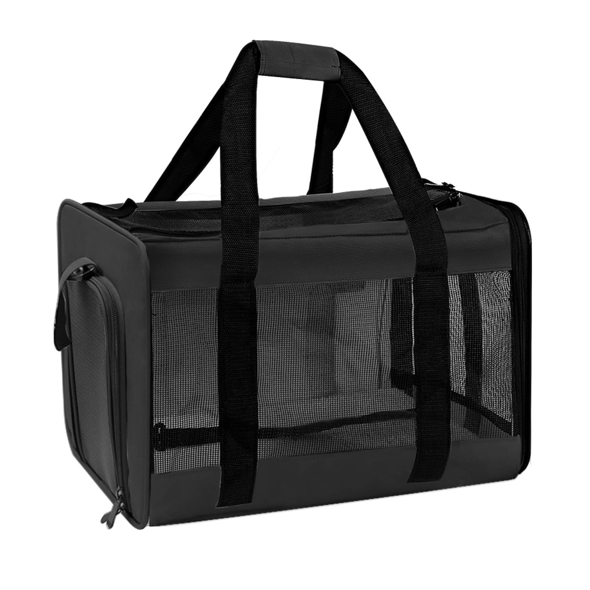 Soft Dog Carrier Backpack With Reflective Strip Airline Approved Travel Pet Transport Bag Portable Handbag For Small Dogs