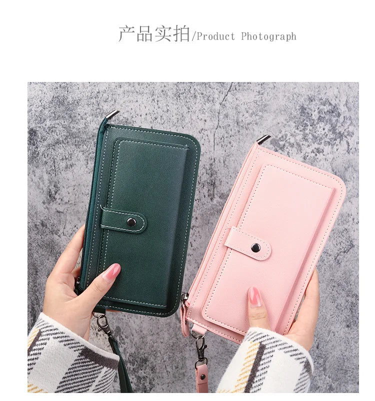 Hello Kitty Women Wallets PU Leather Female Purse Multi-Cards Holder Coin Foldable Wallet Zipper Billfold Hipster Credit Gift