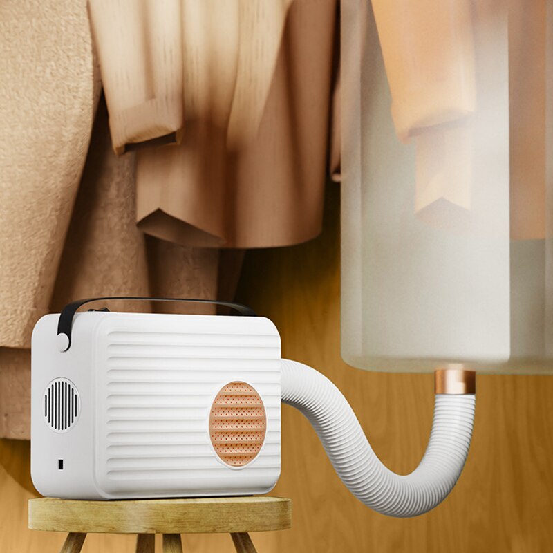 DMWD Electric Shoes Clothes Dryer Hot Air Fan Heater Bed Warmer Garment Baking Wardrobe Dehydrator Dehumidifier Pet Hair Blower