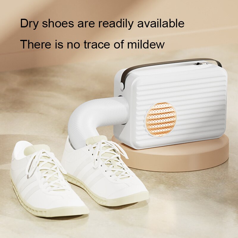 DMWD Electric Shoes Clothes Dryer Hot Air Fan Heater Bed Warmer Garment Baking Wardrobe Dehydrator Dehumidifier Pet Hair Blower
