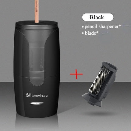Tenwin Automatic Electric Pencil Sharpener For Colored Pencils Sharpen Mechanical Office School Supplies Stationery Free Ship