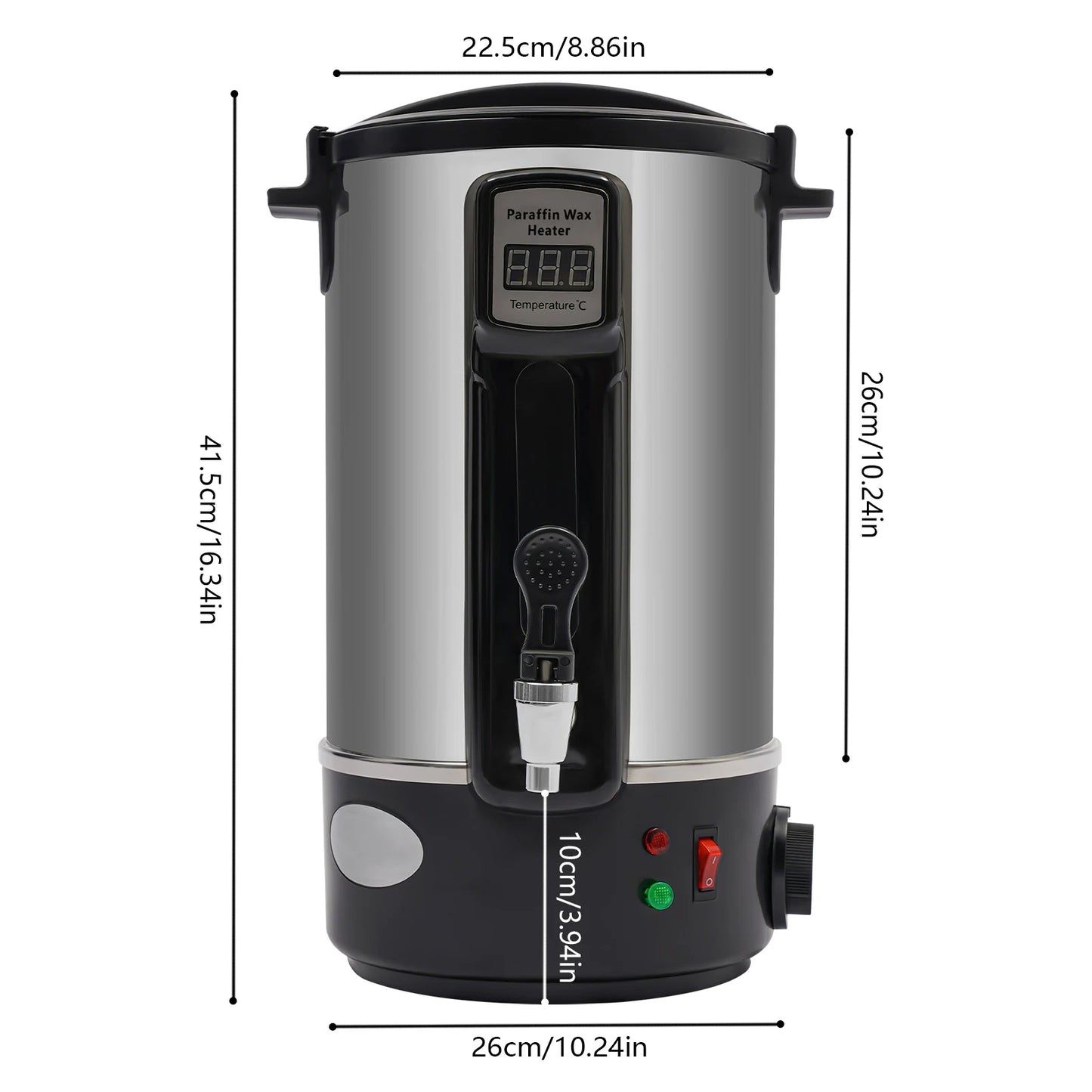 1000W Large Wax Melting Pot Candle Making Wax Melter for Candle Making Kit with Spout 8L /12L