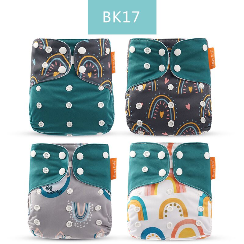 Baby Nappy 4Pcs/Set Diaper Cover Waterproof&Reusable Cloth Diaper