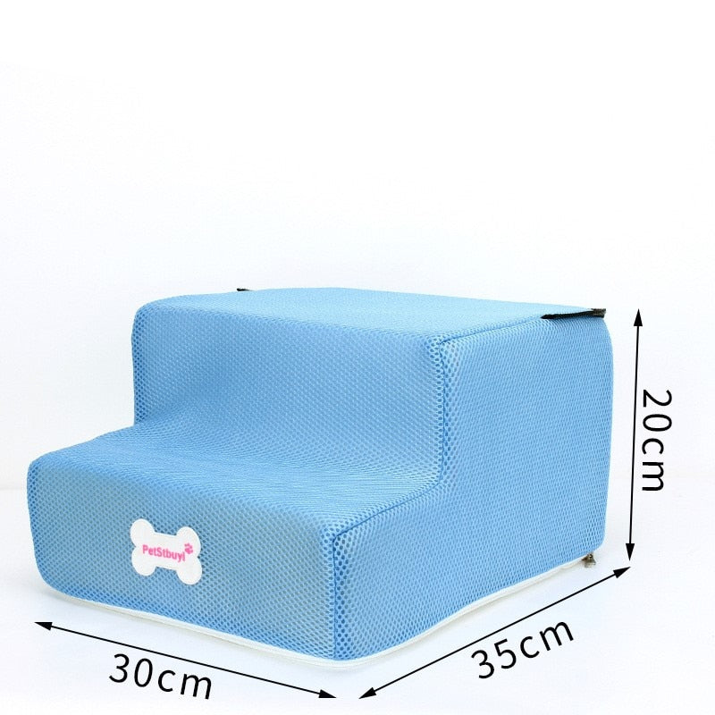 Hot Dog House Dog Stairs Pet 3 Steps Stairs for Small Dog Cat Pet Ramp Ladder Anti-slip Removable Dogs Bed Stairs Pet Supplies