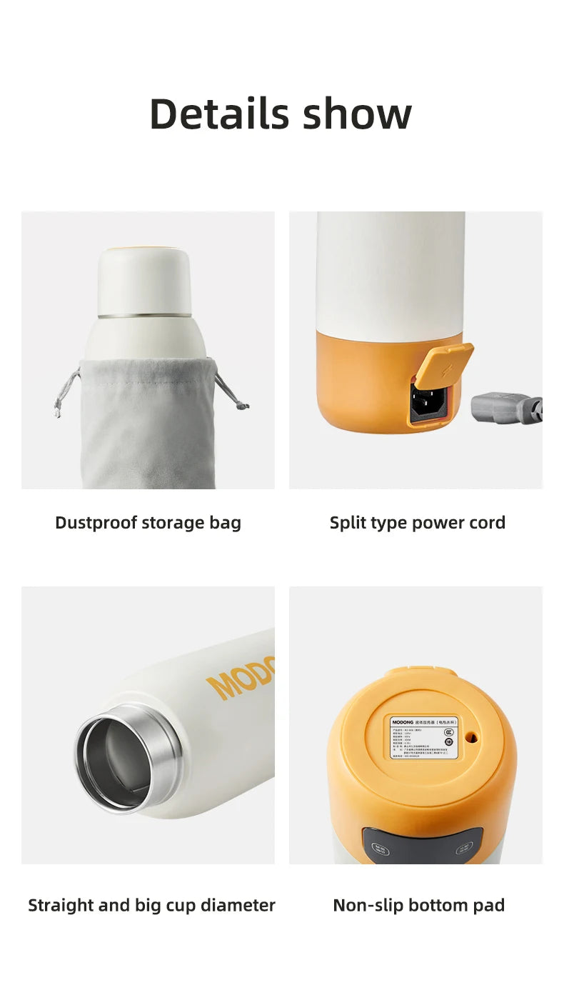 100-240V Electric Kettle 600ML Portable Heating Cup Multifunction Boiled Water Pot Smart Teapot Adjustable Temperature Kettles