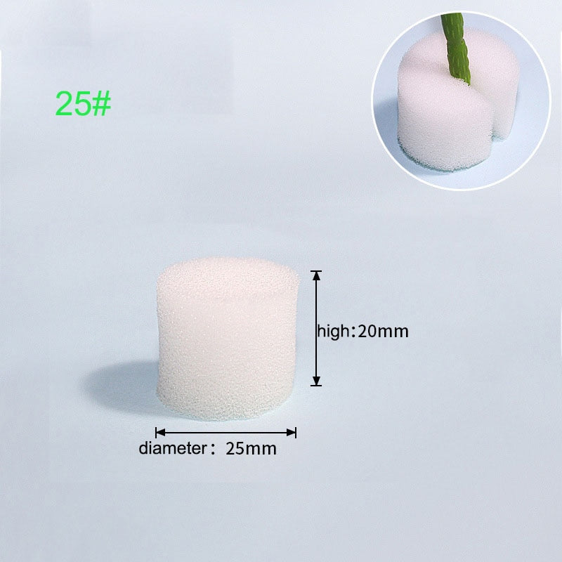 50pcs Hydroponic Soilless Mesh Net basket Plant veg Grow Nursery Cup Pot Sponge tray Aeroponic Veg Planter Clone Colonization q1