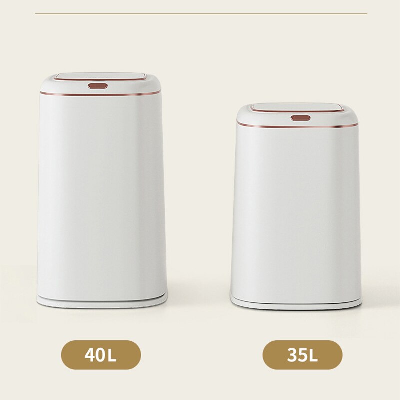 Smart Trash Can Automatic Induction Trash Bin Electric Touchless Wastebasket Kitchen Bathroom Waterproof Large Capacity Wastebin