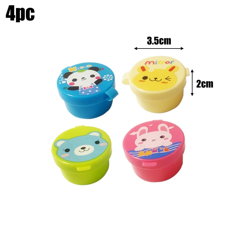Cartoon Sauce Bottle Mini Bento Box Animal Friend Soy Sauce Box Tomato Sauce Honey Salad Sauce Container Bento Box Accessories