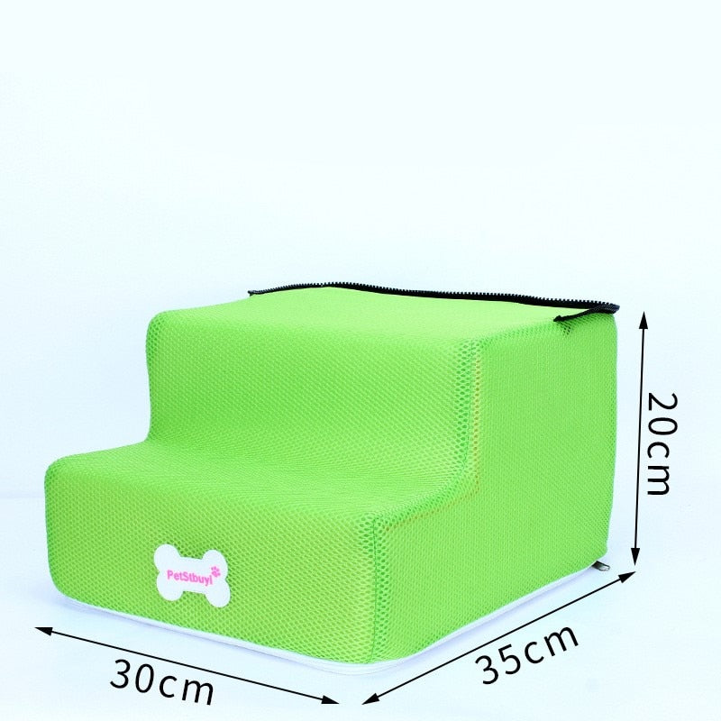 Hot Dog House Dog Stairs Pet 3 Steps Stairs for Small Dog Cat Pet Ramp Ladder Anti-slip Removable Dogs Bed Stairs Pet Supplies