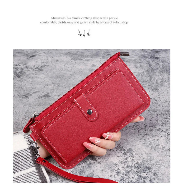 Hello Kitty Women Wallets PU Leather Female Purse Multi-Cards Holder Coin Foldable Wallet Zipper Billfold Hipster Credit Gift