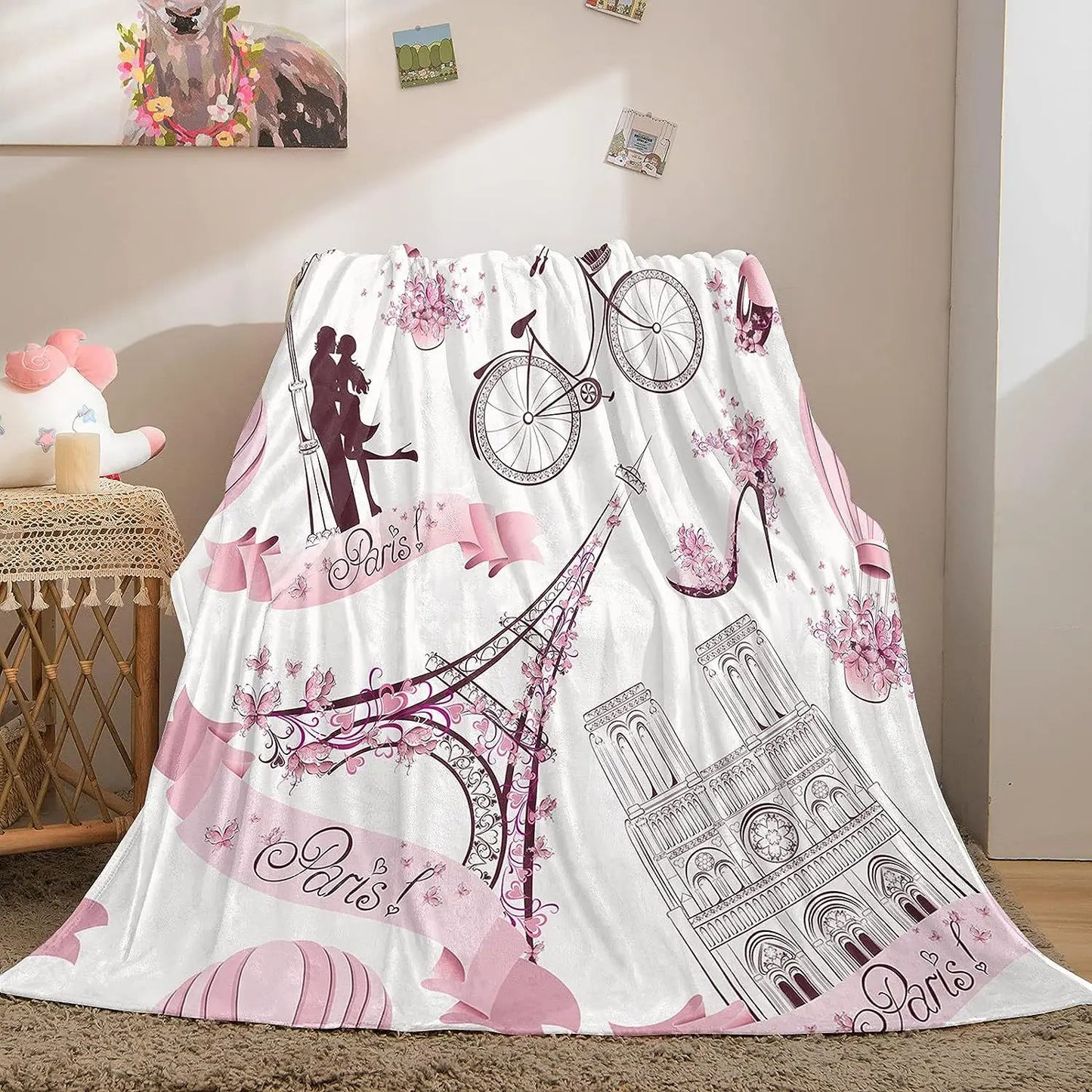 Noedic Style Thick Bed Blanket Layer New Winter Lamb Fleece Blanket Home Warm Sherpa Soft Sofa Cover Throw Flannel Blanket Mats