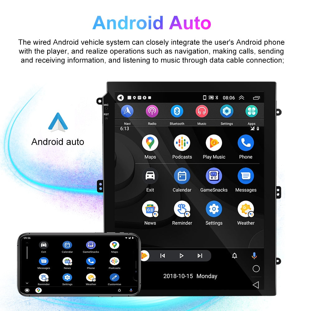Podofo Android 11 Car Radio For Nissan Tiida 2008-2010 Multimedia Video Player Carplay Auto 9.7'' Autoradio GPS WIFI 256G DVD FM