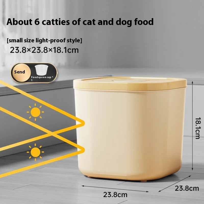 Cat Food Storage Bucket, Sealed Container, Moisture-Proof Vacuum, Pet Dog Food, Cat Food Storage Bucket, Box, Storage Container