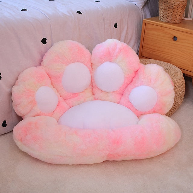 2 Sizes INS Bear&Cat Paw Pillow Animal Seat Cushion Stuffed Plush Sofa Indoor Floor Home Chair Decor Winter Children Girls Gift
