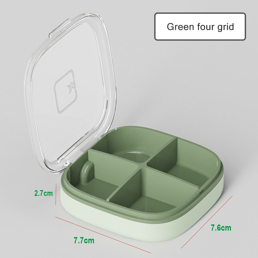 Tcare Travel Pill Organizer Moisture Proof Pills Box for Pocket Purse Daily Pill Case Portable Medicine Vitamin Holder Container