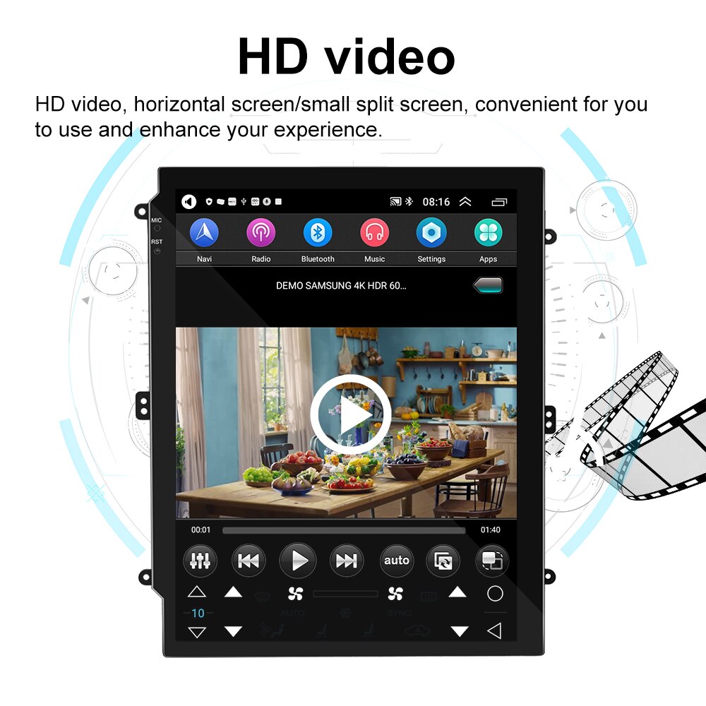 Podofo Android 11 Car Radio For Nissan Tiida 2008-2010 Multimedia Video Player Carplay Auto 9.7'' Autoradio GPS WIFI 256G DVD FM